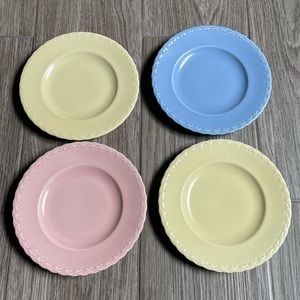 EUC VNT Vernon Kilns California Pottery, Set of 4 Salad Plates
